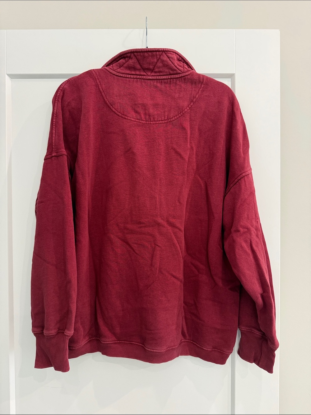 Aerie getaway quarter zip in cherry tart - Picture 6 of 7
